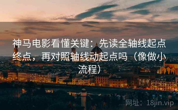 神马电影看懂关键：先读全轴线起点终点，再对照轴线动起点吗（像做小流程）